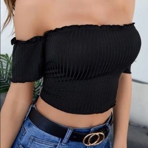 Off the Shoulder Ruffle Top